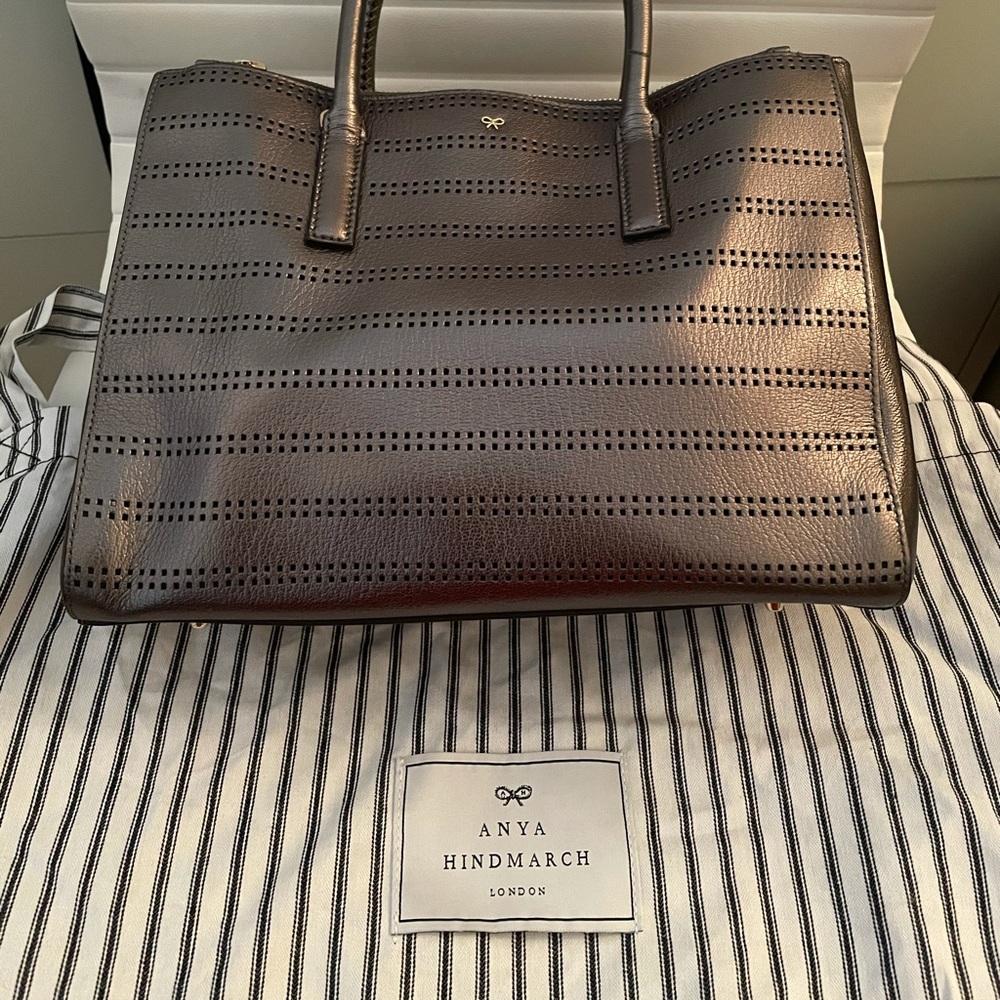 Anya Hindmarch Leather Top Handle Tote